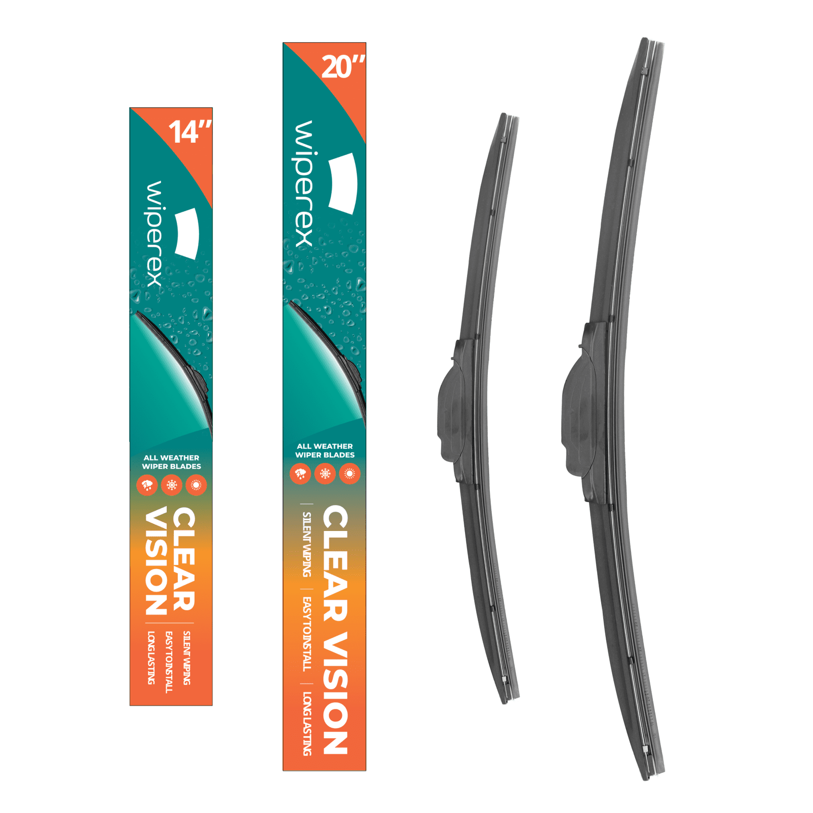 Wiper Blades for Nissan SUNNY | 2007 2008 2009 2010 2011 2012 2013 2014 2015 2016 | 20" + 14"