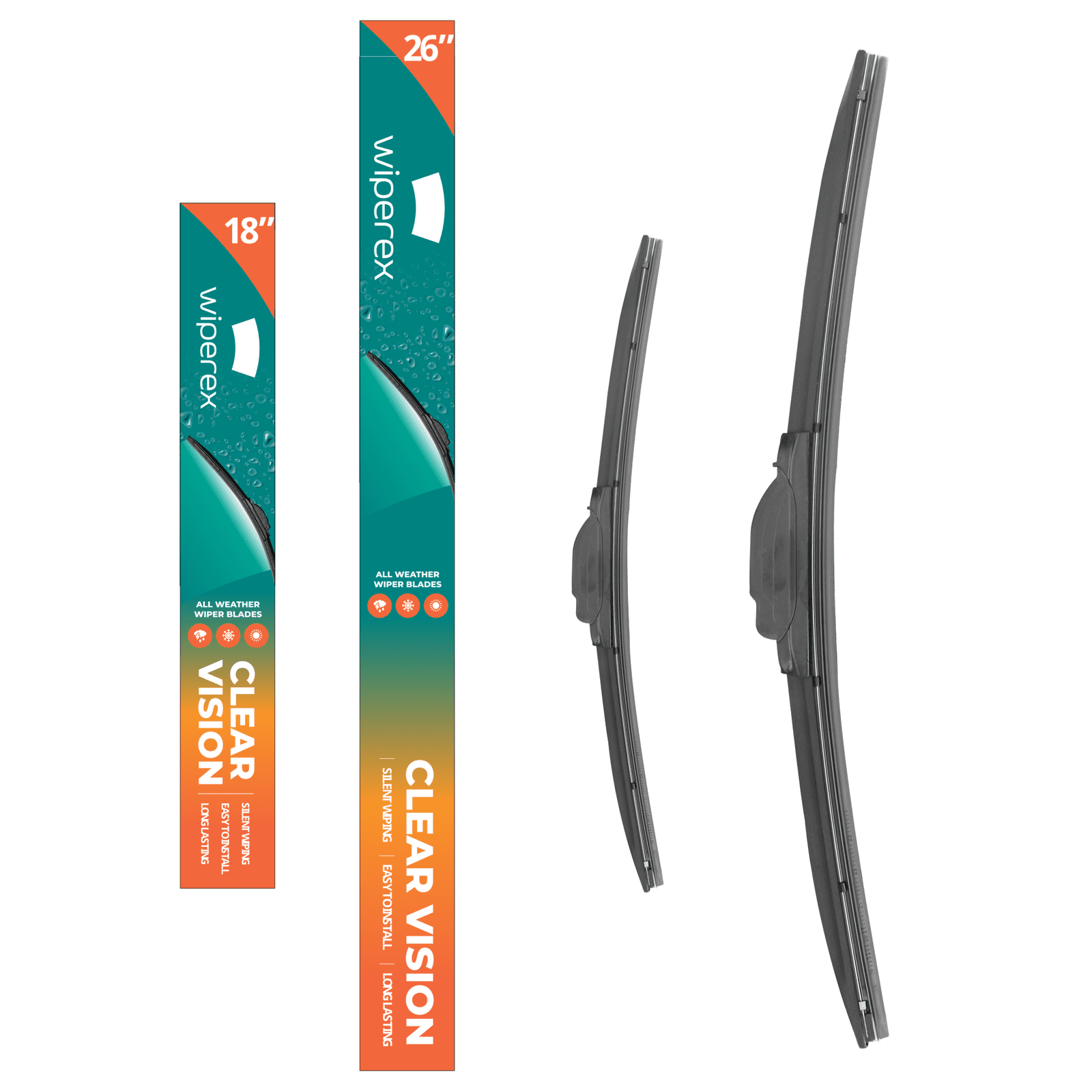 Wiper Blades for Toyota 7 CAMRY | 2012 2013 2014 2015 2016 2017 | 26" + 18"